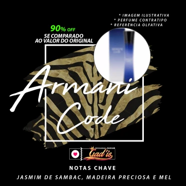Perfume Similar Gadis 154 Inspirado em Armani Code Feminino Contratipo